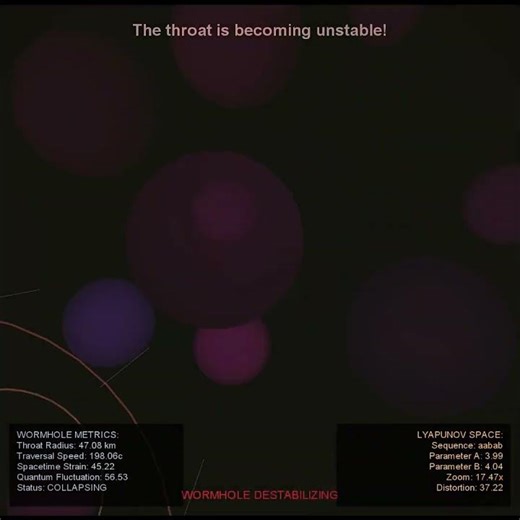 Watching Spacetime Fracture into a Lyapunov Fractal 😵‍💫 #shorts #fractal #chaos