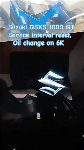 Suzuki GSX-S 1000 GT Oil and filter service on 6K km, service interval reset DIY #gsx-s 1000 gt #diy