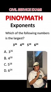 EXPONENTS #pinoymath #CSE #fyp #foryou #exam