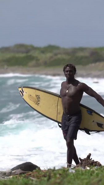 Surfing the Waves in Jamaica's Sunshine