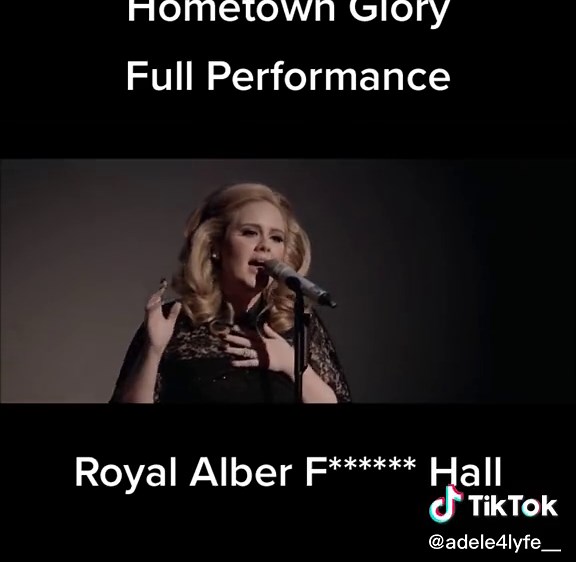 Adele Hometown Glory Full Performance at Royal Albert Hall