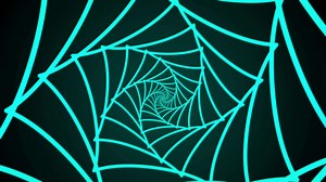 Animated spiral in infinite rotation glow - Seamless loop animation spiral