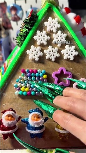 自制圣诞树解压板 #手工diy制作 #解压视频 #自制解压板 #声控 #解压