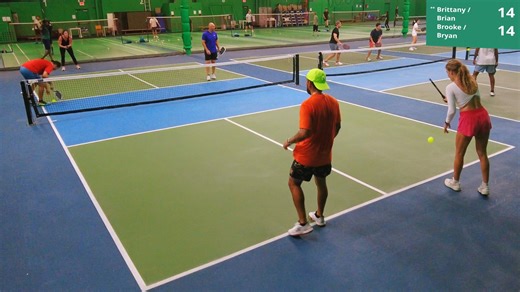 5.6K views · 23 reactions | Watch intense advanced level 4.5+ pickleball mixed doubles game Brittany Levkulich (Paddletek ALW-C, UTR-P: 5.8) and Brian Farley (Paddletek TKO-C, UTR-P: 5.6) vs Brooke Diemel (Gearbox GX-5, UTR-P: 5.5) and Bryan Lafferman (Joola Perseus TA-15, UTR-P: 5.7) Pickleball game at ClearOne Sports Centre - Orlando, Florida. #pickleball45 #pickleball50 #mixeddoubles | The Pickleball Pirates | Facebook