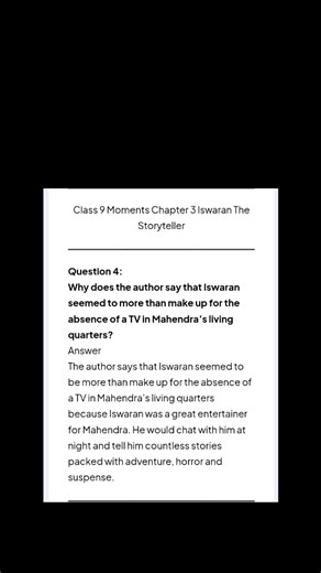 Class-9 English CHAPTER -3 (Moments)