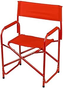 E-Z UP Directors Chair, Standard, Red