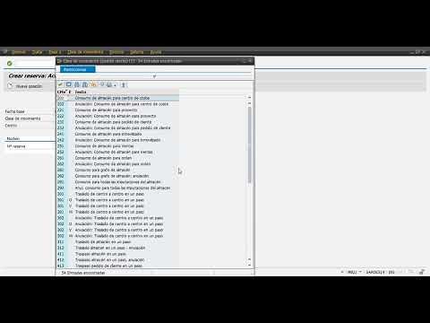 Create a reservation in SAP (learn in a practical and easy way) - Juan Fermin