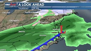 A chilly morning in the 30s, but close to seasonable temperatures today. Highs in the low to mid 40s with dense cloudy skies. A low pressure system is approaching and will provide rain showers overnight into Thursday morning. Rainfall totals will range from 0.25 - 0.5 inches. More rain on the way for Saturday with totals slightly higher between 0.5 - 1 inch of rain. | Frances Peyton - Meteorologist