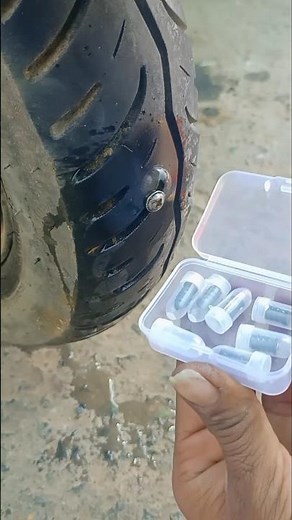 Tubeless Tire Repair Nail Kit/tubeless screw puncture#shortvideo #tyrepuncture