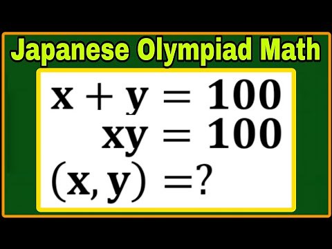 Japanese| An Amazing Algebra Olympiad Maths Problem Explanation| Outstanding Explanation| Solve this