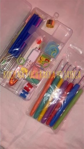 Crochet kit unboxing ￼🧶 #crochet #ytshorts #diy #crochetkitunboxing #crochetkit