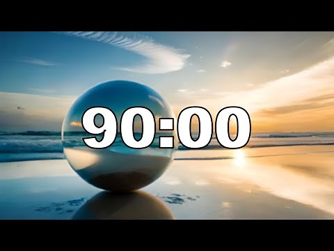 90 Minute Timer for the Classroom - Relaxing Music with no Alarm - Sensory Soothing