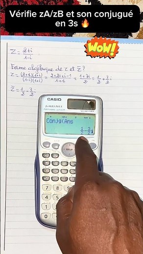 ⚡️ CASIO HACK: Never miss a problem with your complex numbers again! (Division + Conjugation)