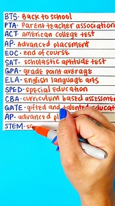 I wish I knew these in school #backtoschool #bts #acronyms | Jennifer Harrison