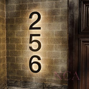 Custom Home Number Sign,house Number Sign, LED Backlit House Numbers,hotel Room Numbers Sign,address Number Sign,metal Backlit Door Number - Etsy
