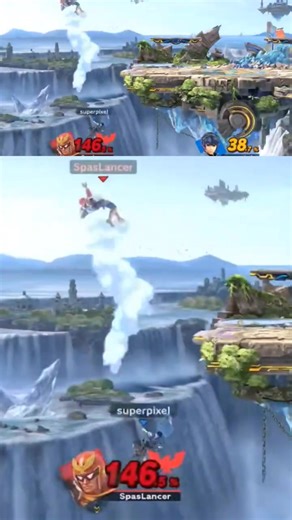 🦅Captain Falcon clean finish on Marth💥 #SmashBrosUltimate #CaptainFalcon #Marth #SmashClip #ssbu