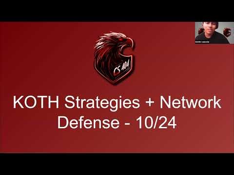 King-of-the-Hill Training 10/24/24 - Strategies & Defense