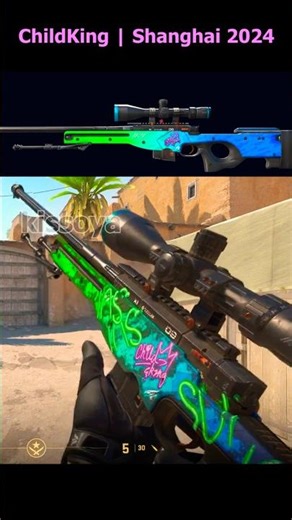 AWP | Ice Coaled (Battle scarred) cs2 sticker craft #cs2 #counterstrike2 #cs2skins