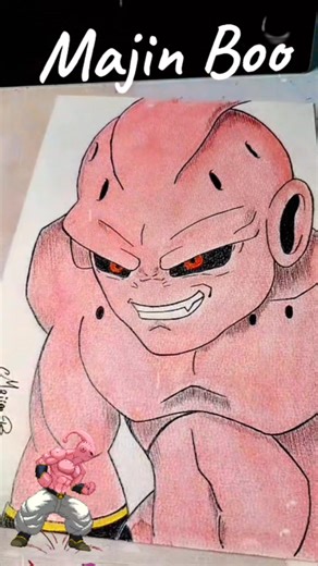 Este es el resultado final del dibujo del Gran Majin Boo, como tanto...