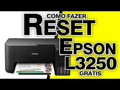 Como Fazer o Reset da impressora Epson L3250, Link Gratis na Descrição.