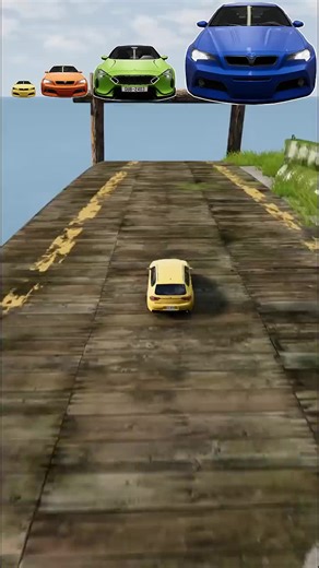 Surviving the Log Trap: Big vs Small Cars in BeamNG