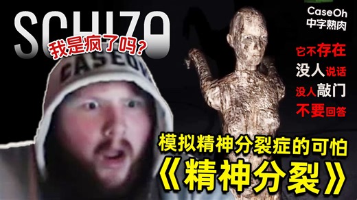 【熟肉】精神分裂模拟器！顶流主播CaseOh玩Schizo 免费心理恐怖游戏 改编自多个真实案例 采用真实精分患者的骇人画作 呼吁大家关爱心理健康