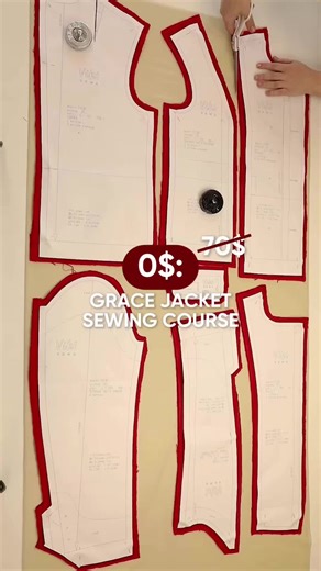 🎁 How to snag this mini course for FREE? Buy any 3 patterns in 1 order before January 16 and we’ll gift you the Grace Jacket mini course! ➕ Don’t forget: right now all new patterns are 40% OFF at vikisews.com!