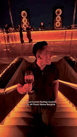 Genta on Instagram: "Suspended Between Sky and City at Aether Bangkok @aether_bkk Experiencing the newly opened Aether Bangkok felt truly otherworldly. Perched on the 44th floor, this is a 360 degree rooftop cocktail lounge with no walls, just the sky, the city, and the feeling of being completely suspended above Bangkok. As daylight fades and the city begins to glow, everything at Aether moves in quiet harmony. Sound, design, and progressive mixology come together in a way that feels experiment