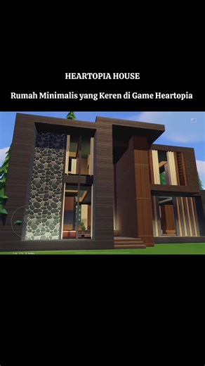 Desain Rumah Minimalis Keren di Heartopia