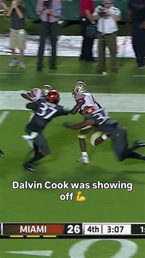 He just wouldn't go down 😳 #floridastateseminoles #accfootball #collegefootball