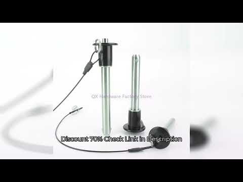 QX011 Stainless Steel Spring Load Detent Pin Button Handle Quick Release Ball Lock Pin With Fasten R