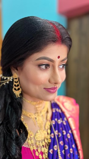4.6K views · 374 reactions | Reception bride❤️❤️❤️#realbride #weddingmakeup #simplicity #kandimakeupartist #bridalmakeup #makeupartist #maccosmetics Anindita Ghosh | Rupam Das | Facebook