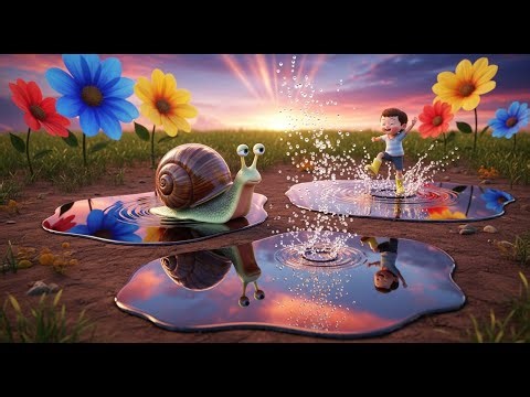 The Snail Who Counted Raindrops | Kids’ Educational Song