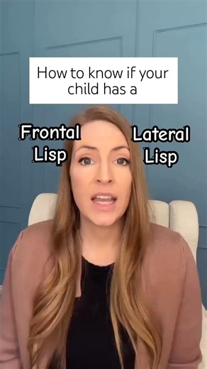 The 2 types of lisps in children