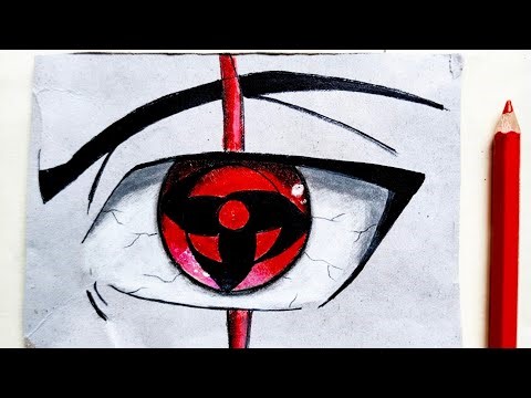 How To Draw Kakashi's Mangekyou Sharingan - Step By Step Tutorial - anime drawing