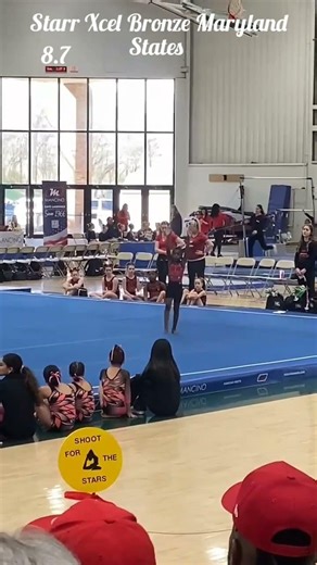 Starr Xcel Bronze at Maryland States on floor&vault #gymnastics #maryland #competition #bronze #gym