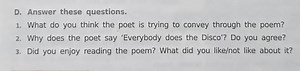 Questions on the PoemWhat do you think the poet is trying to c... | Filo