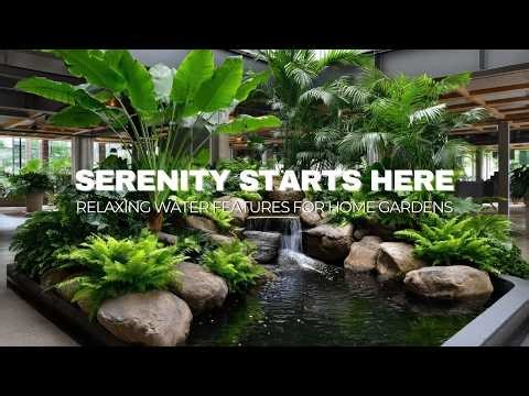 Relaxing Water Sounds for Tropical Gardens 🌴 | Backyard Water Feature Ideas for Peaceful Living
