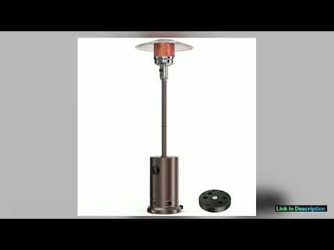 48000 BTU Propane Patio Heater with Sand Box Table DoubleLayer Stainless Steel Burner and Safety