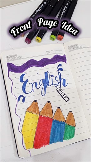 Title Page Idea 💡#sketcharts#shorts