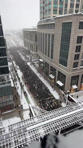 Timelapse shows thousands of Americ..ns taking to the streets of Chicago in freezing weather on Sunday, demanding justice for all ki-lled by notorious IC*E and CBP. Presstv Programs | Presstv Programs