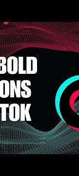 How to Make Bold Captions in TikTok Posts