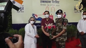 Glimpses of blood donation camp organised by CISF on 13.08.2021, in collaboration with AIIMS, New Delhi at the initiative of Dr. Randeep Guleria, Director AIIMS & Sh. S K Saxena, DG #CISF under the aegis of #AzadiKaAmritMahotsav | Central Industrial Security Force - CISF