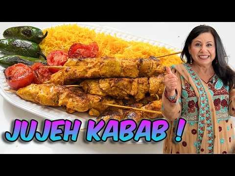 Jujeh Kabab Platter! Persian Chicken Kababs Recipes in Urdu Hindi - RKK