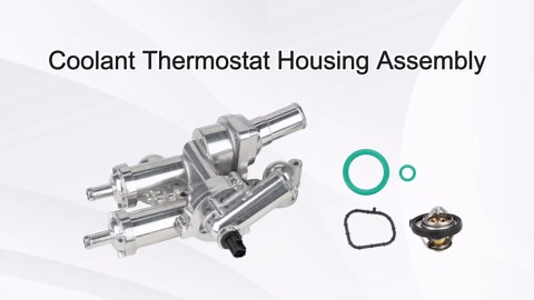 Engine Coolant Thermostat Housing Kit Compatible with 2008-2014 Dodge Avenger, 2008-2012 Dodge Caliber, 2008-2010 Chrysler Sebring, 2009-2017 Journey & Compass, Replace OEM 68003582AB 902-319
