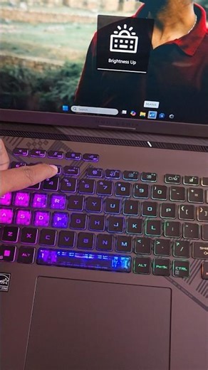 How to an rgb light on laptop || RGB light Rog strix g16 #shorts #laptop #rgblighting #rogstrix