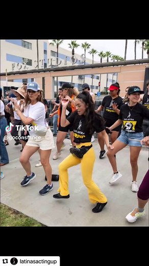 To those who have said that us dancing, and singing on the picket line is “not a good look” Well, I say CORPORATE GREED is NOT a good look. The #AMPTP Refusing to negotiate is not a good look. Big Studio CEO’s making statements like: “Let’s wait until the writers loose their houses, then they’ll be easier to negotiate with” “Writers and actors are being unrealistic” in not wanting to be replaced with AI. All while paying their CEO’s millions. And making billions off our backs and posting record 
