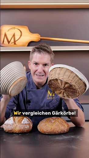 Gärkörbe im Vergleich! Französischer Gärkorb vs. Peddigrohr #shorts #marcelpaa #einfachbacken