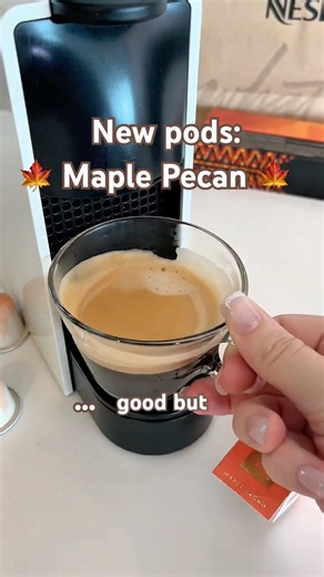 Nespresso Maple Pecan Review 🍁☕️ | Better Than Pumpkin Spice Cake? #coffee #review