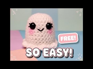 Free Ghost Pattern #crochet #ghost #ghostpattern #crochetaghost #freepattern #ghosamigurumi